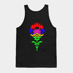 Folk flower , colourful flower Tank Top